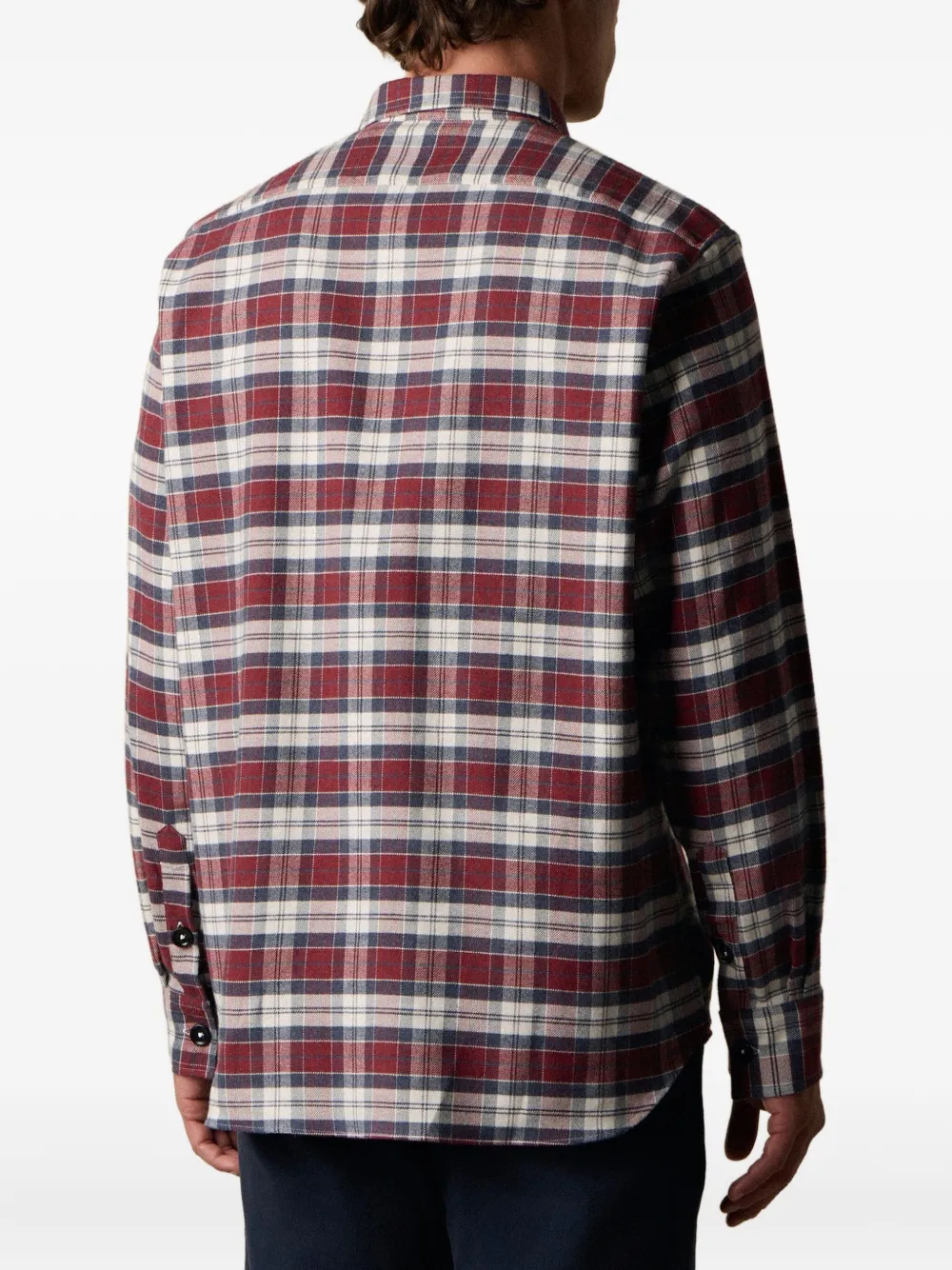 Brooks Brothers Geruit overhemd Rood