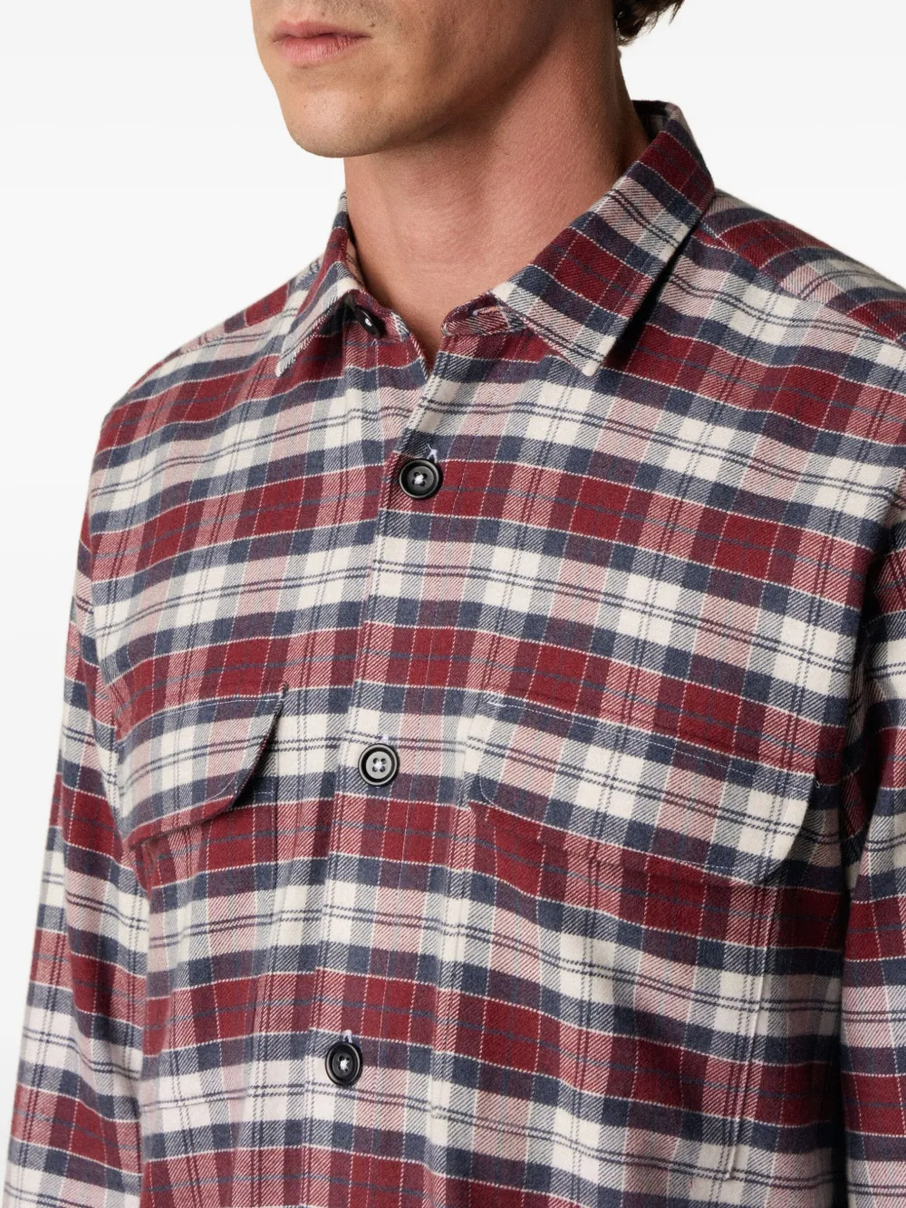 Brooks Brothers Geruit overhemd Rood