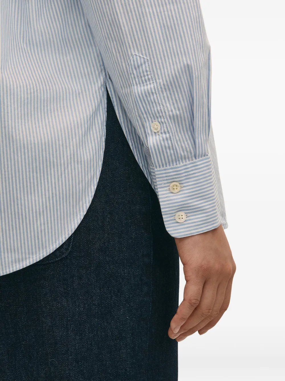  Brooks Brothers Striped Poplin Shirt - White 