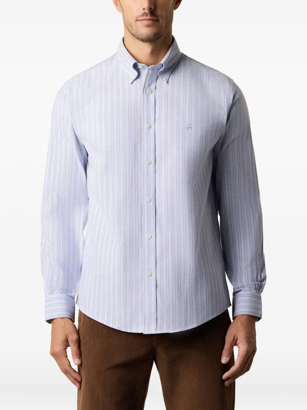 Brooks Brothers Gestreept overhemd Blauw
