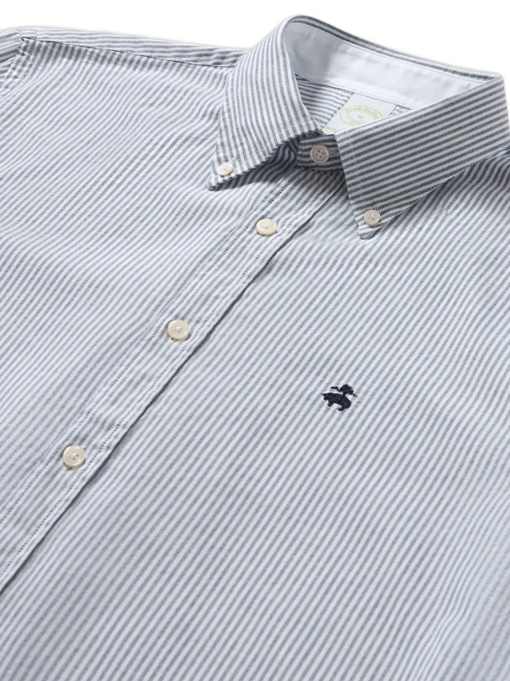 Brooks Brothers Button-down gestreept overhemd - Blauw