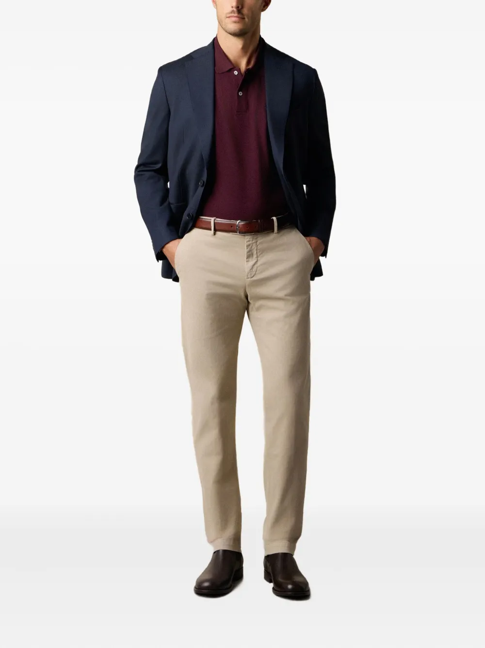 Brooks Brothers Broek van katoenblend Beige