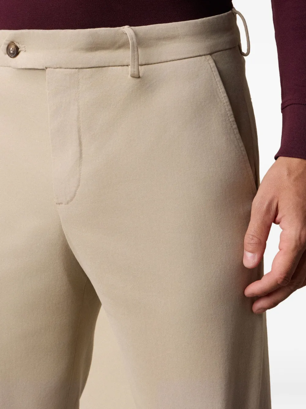 Brooks Brothers Broek van katoenblend Beige