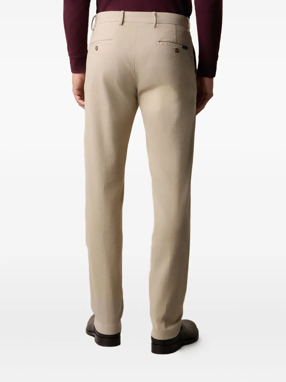 Brooks Brothers Broek van katoenblend Beige