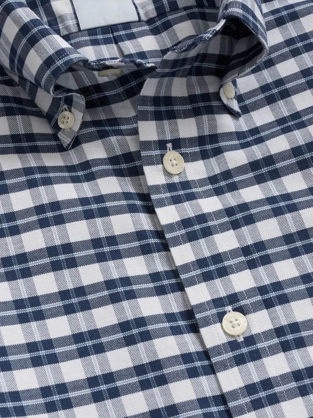 Brooks Brothers Geruit overhemd - Blauw