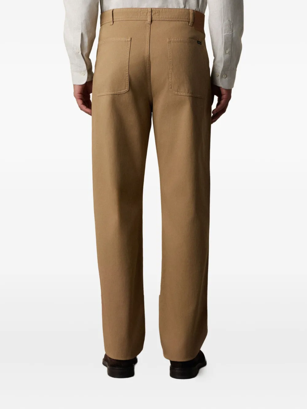 Brooks Brothers Broek van katoenblend met vijf zakken Beige