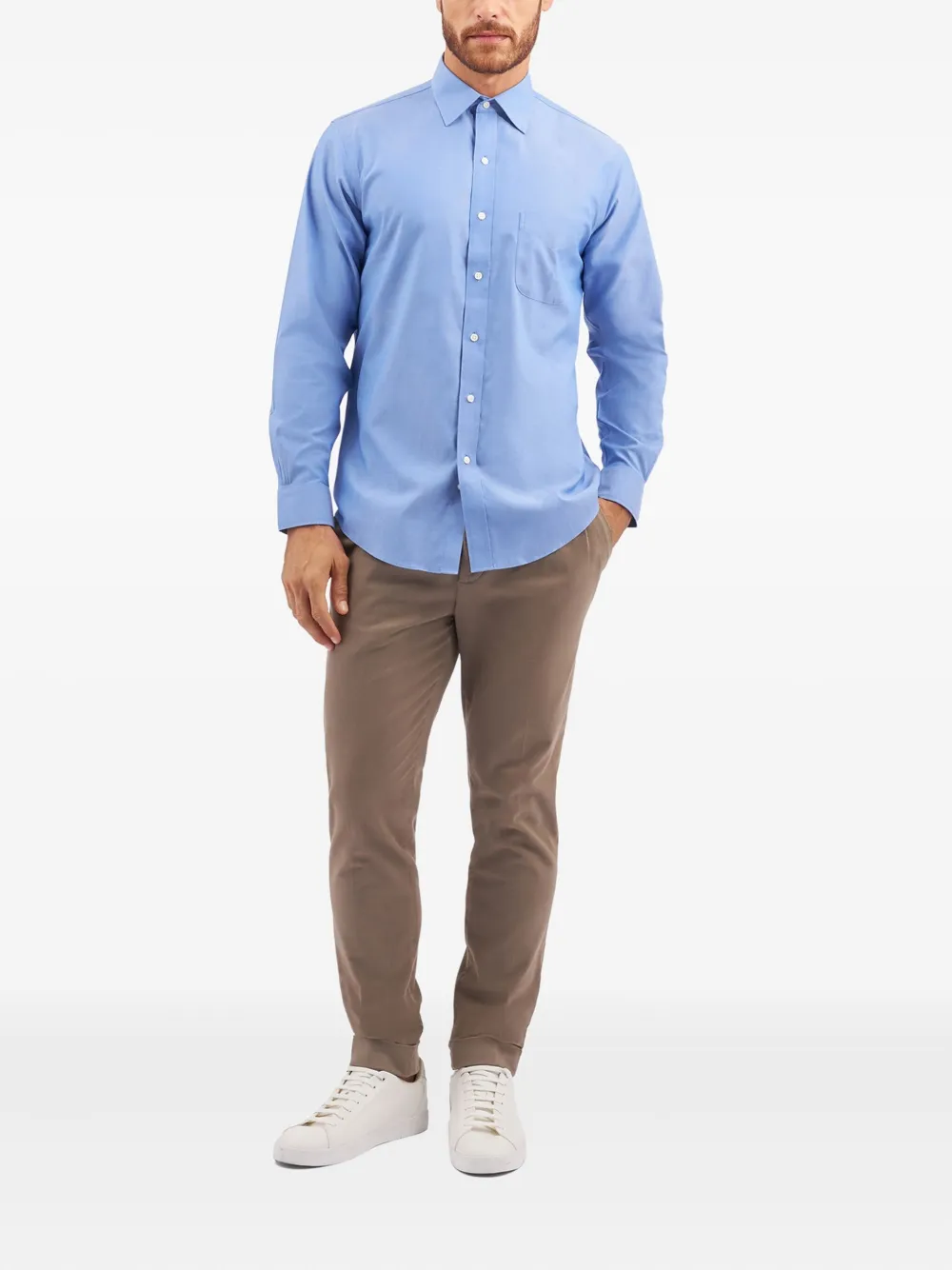 Brooks Brothers long-sleeve shirt - Blauw