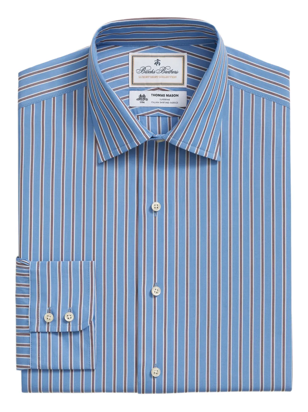 Brooks Brothers x Thomas Mason cotton shirt - Blau