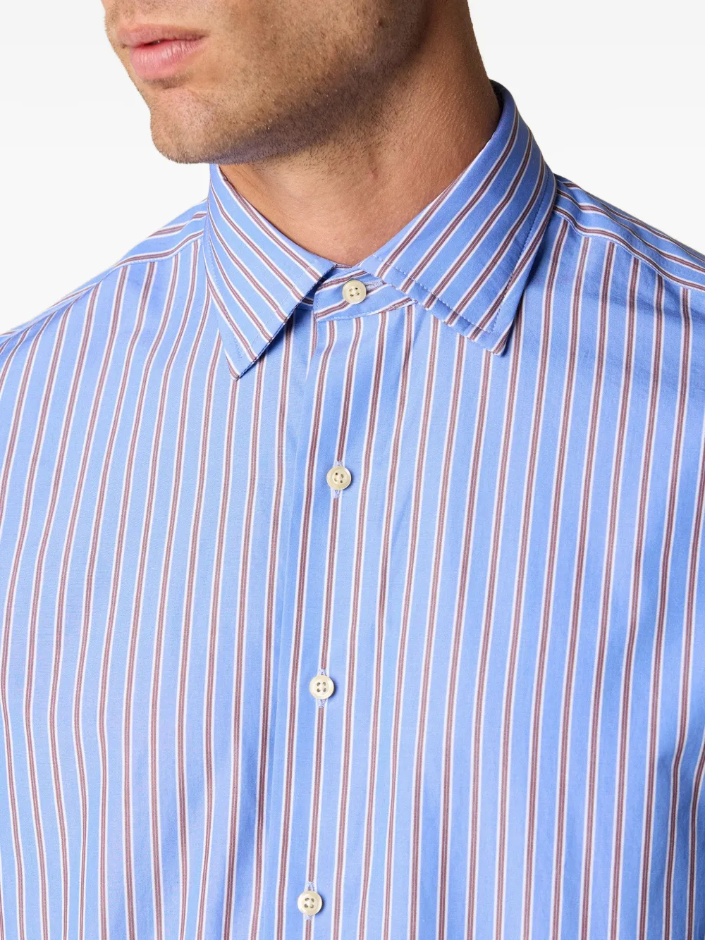 Brooks Brothers x Thomas Mason katoenen overhemd Blauw
