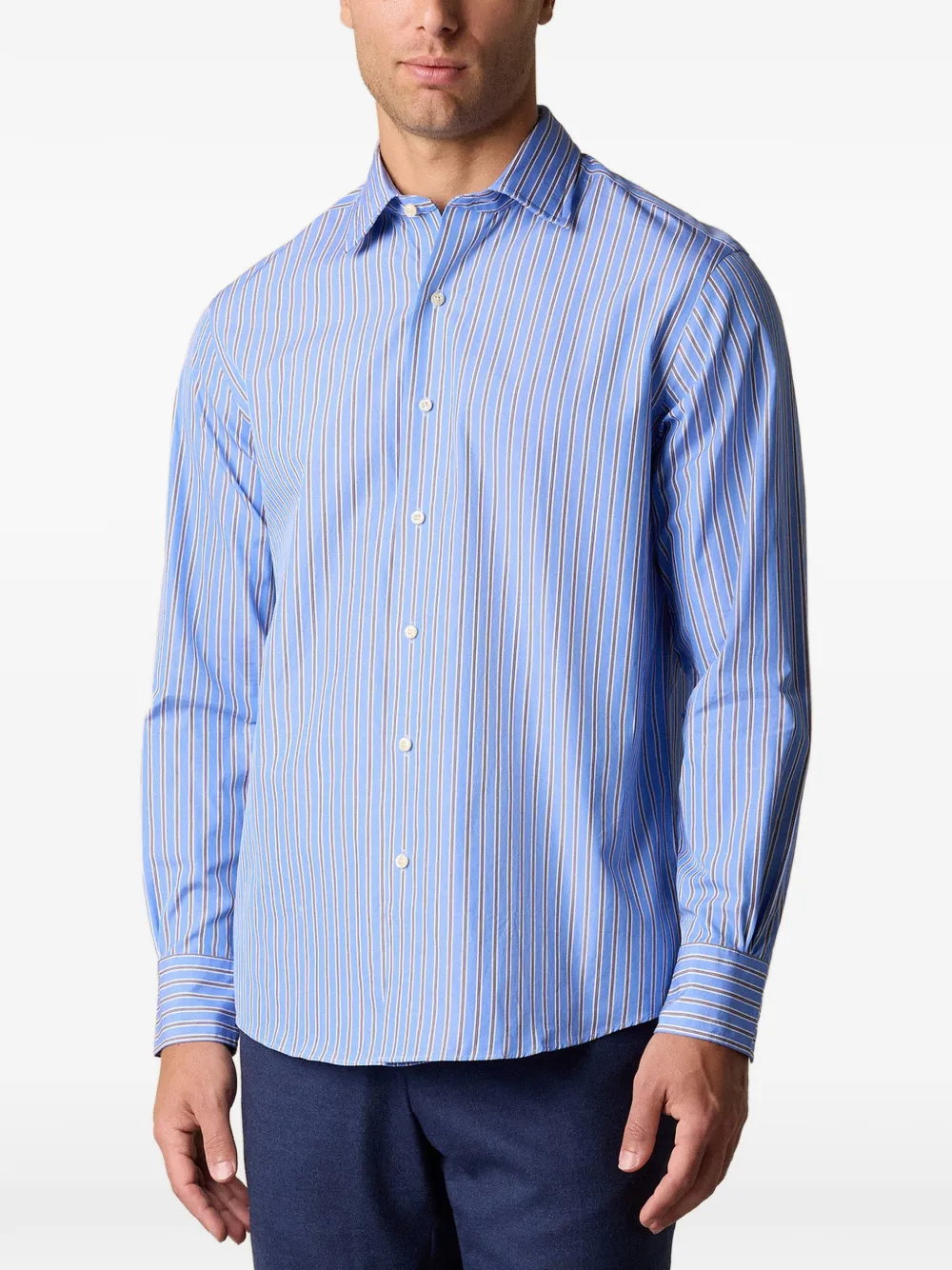 Brooks Brothers x Thomas Mason katoenen overhemd Blauw
