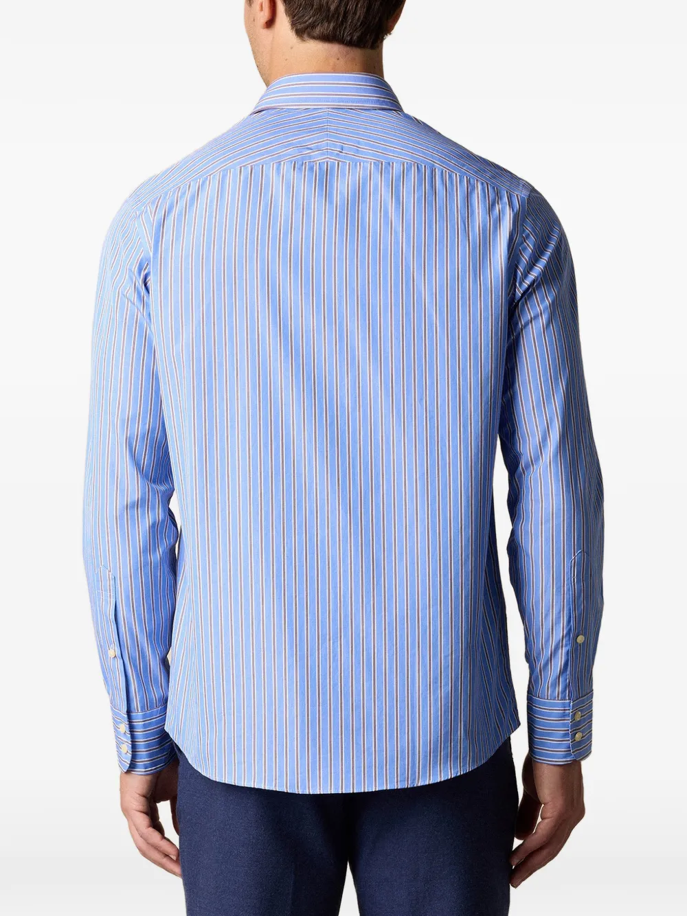 Brooks Brothers x Thomas Mason katoenen overhemd Blauw
