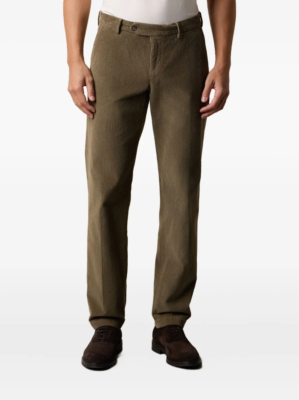 Brooks Brothers Ribfluwelen broek Groen