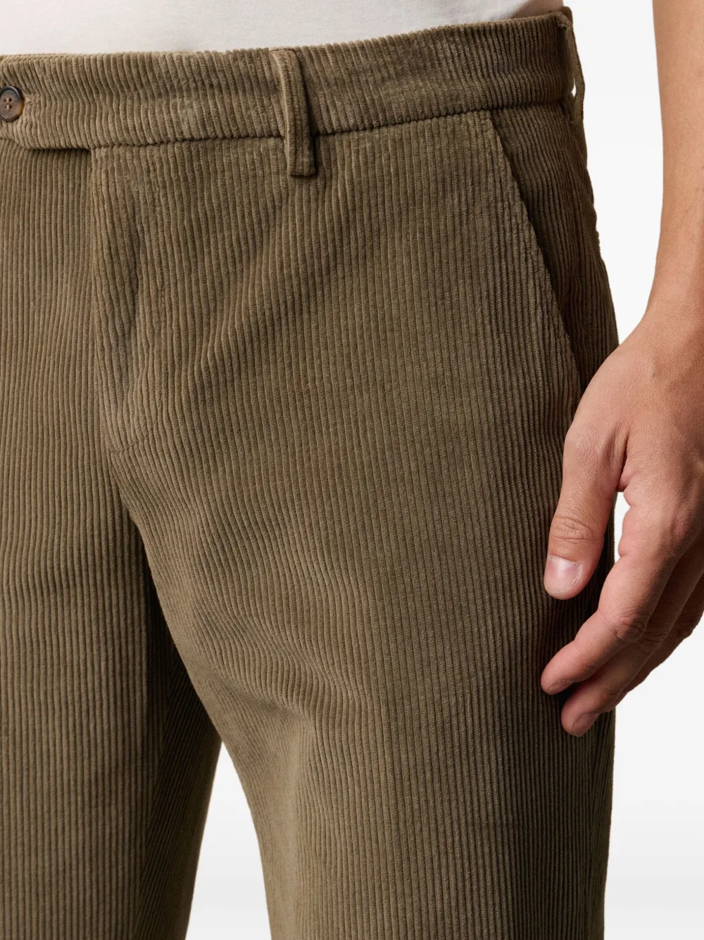 Brooks Brothers Ribfluwelen broek Groen