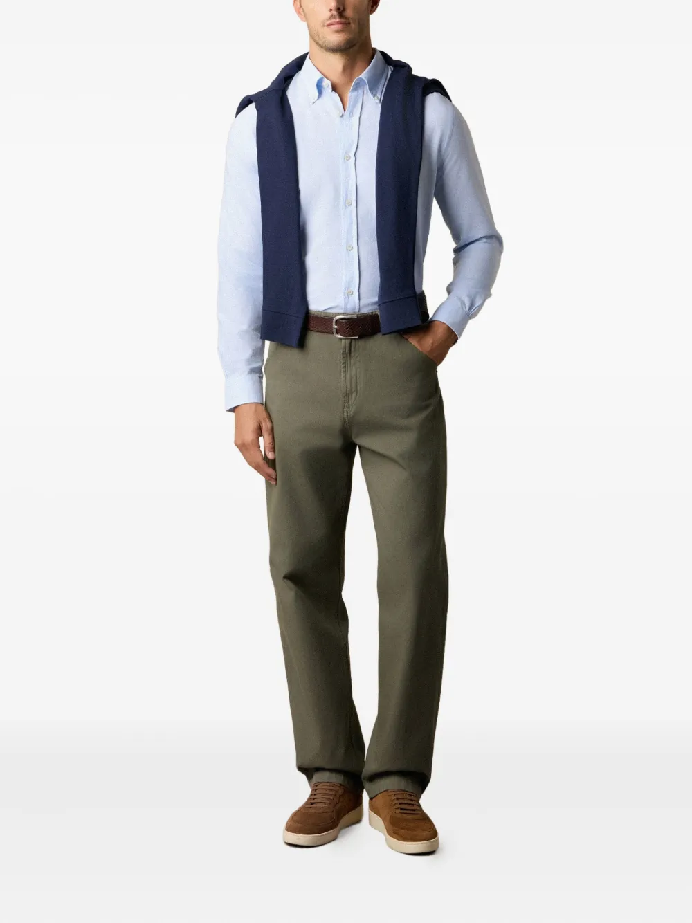 Brooks Brothers Oxford overhemd Blauw