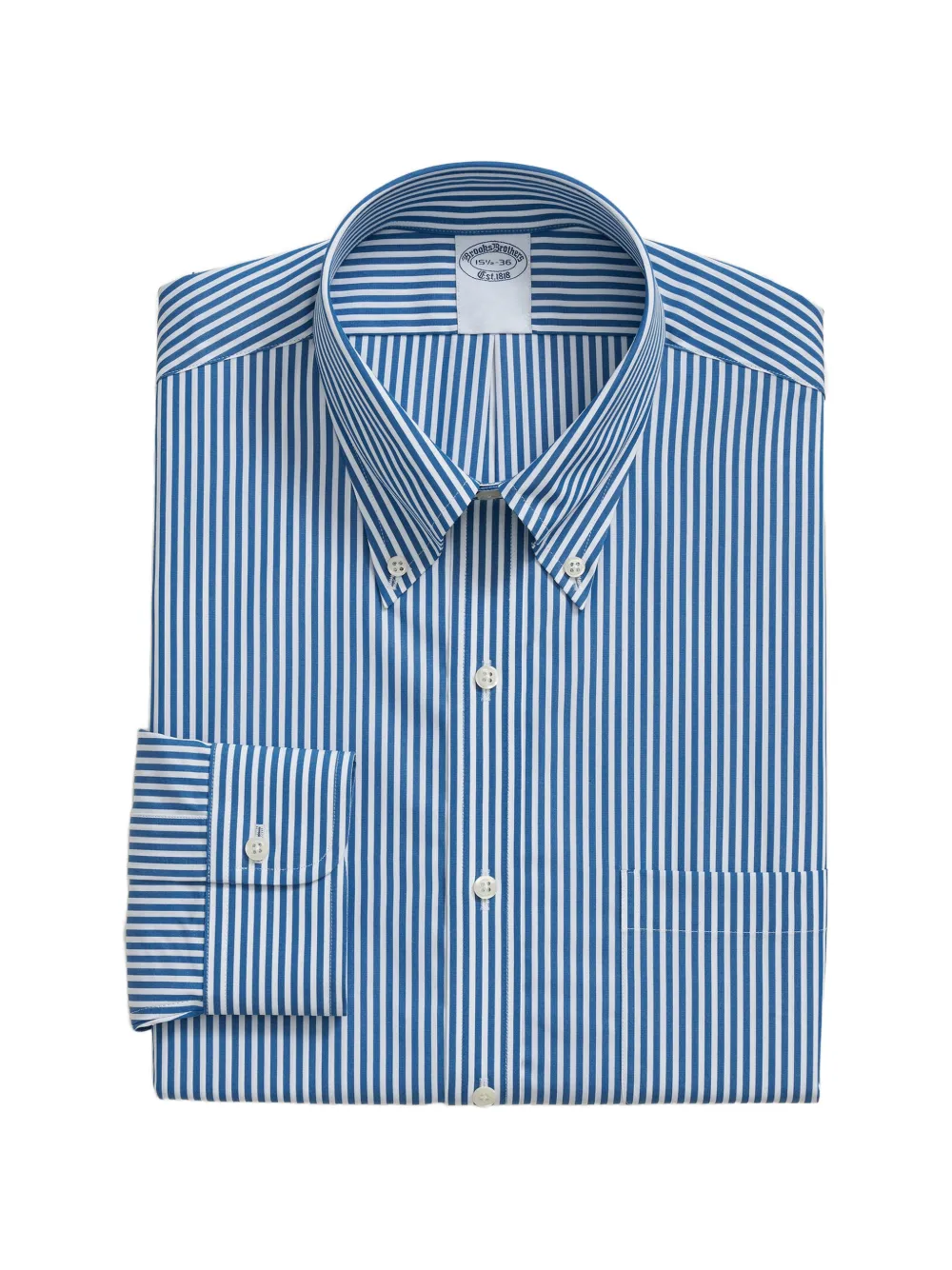 Brooks Brothers striped button-down collar shirt - Blu