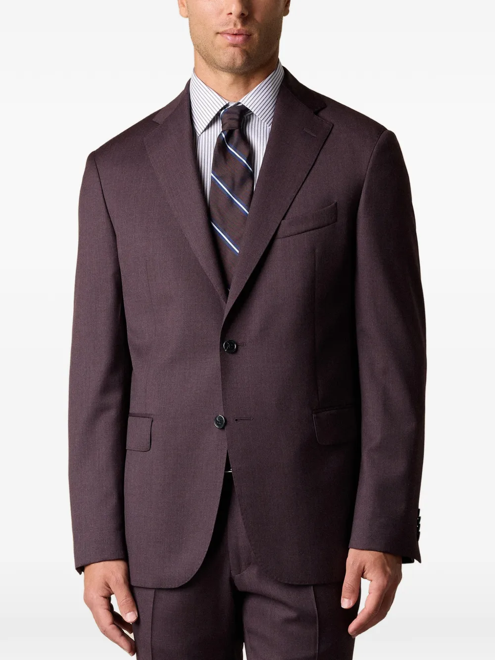  Brooks Brothers Virgin-wool Blazer - Purple 