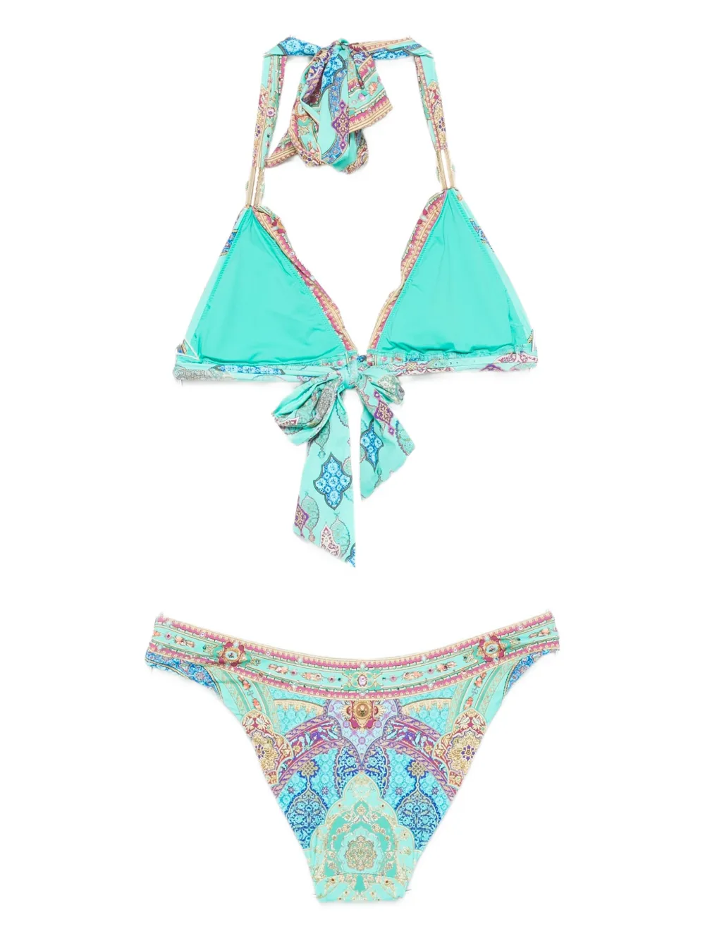 Camilla The Concubines Corridor Triangle Bikini In Blue