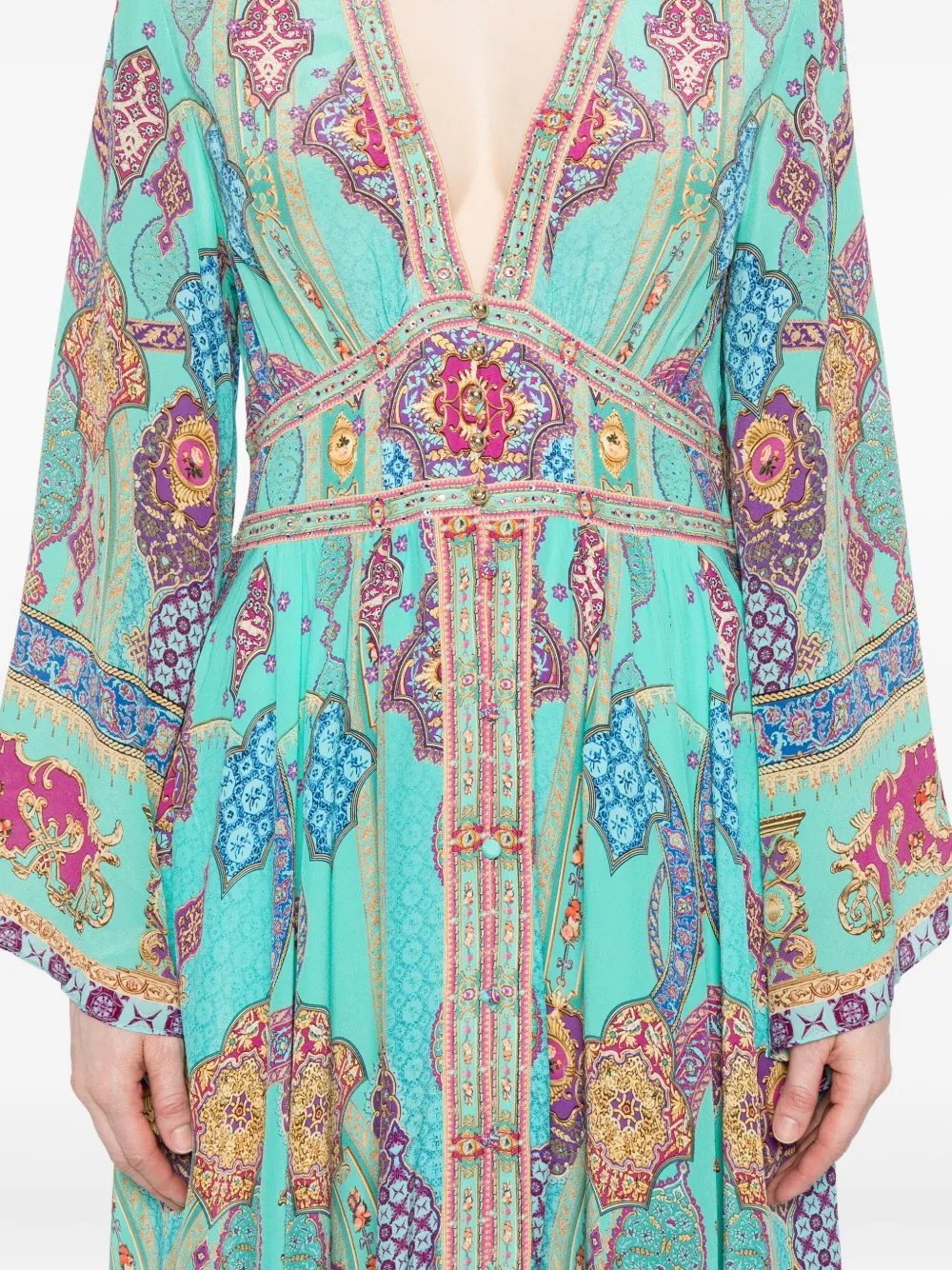 Camilla The Concubine's Corridor maxi-jurk Blauw