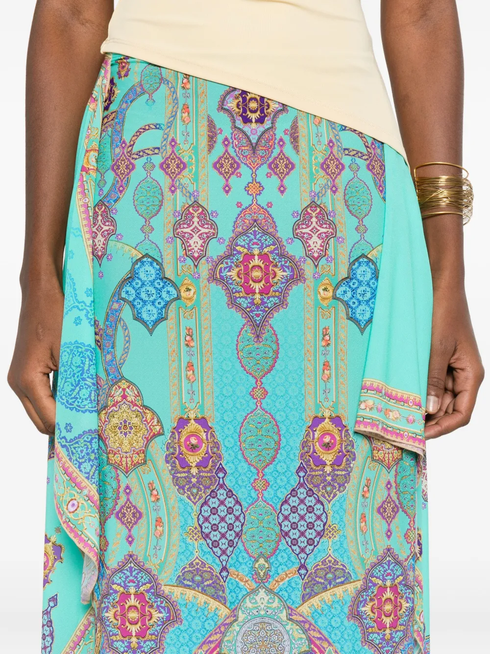 Camilla Rok met paisley-print Blauw