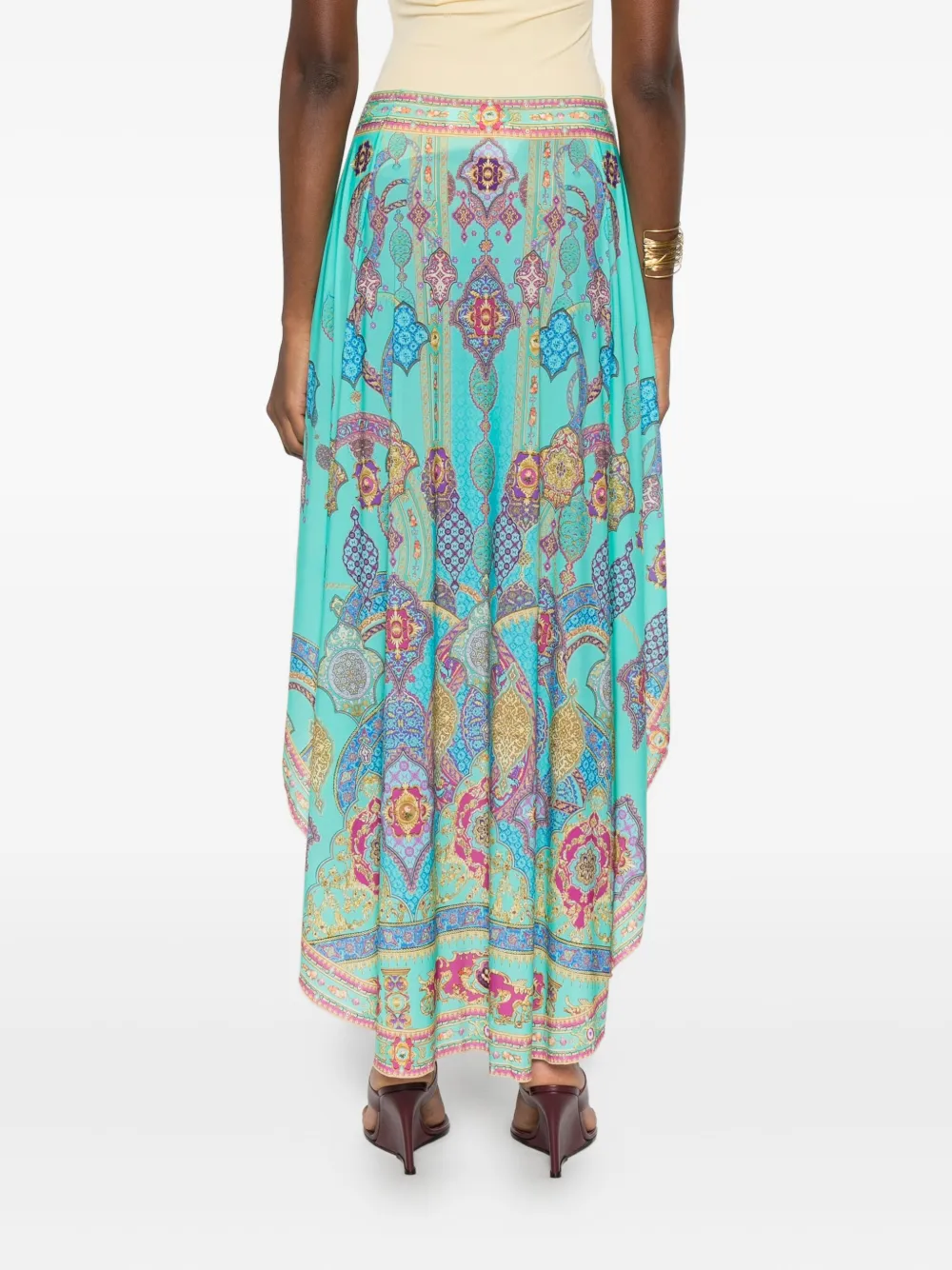 Camilla Rok met paisley-print Blauw