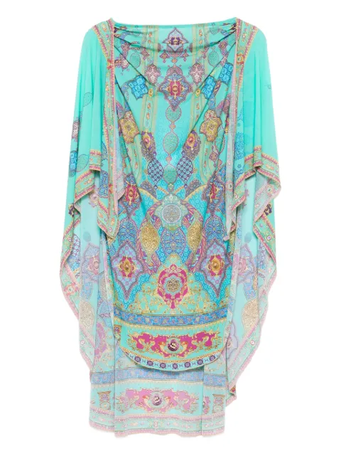 Camilla paisley-print skirt