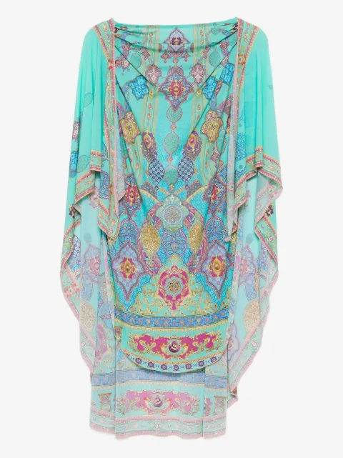 Camilla paisley-print skirt
