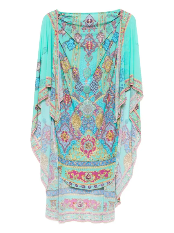 Camilla Paisley-print Skirt in Blue