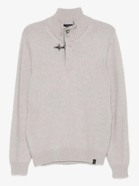 Fay sweater i uld med logo