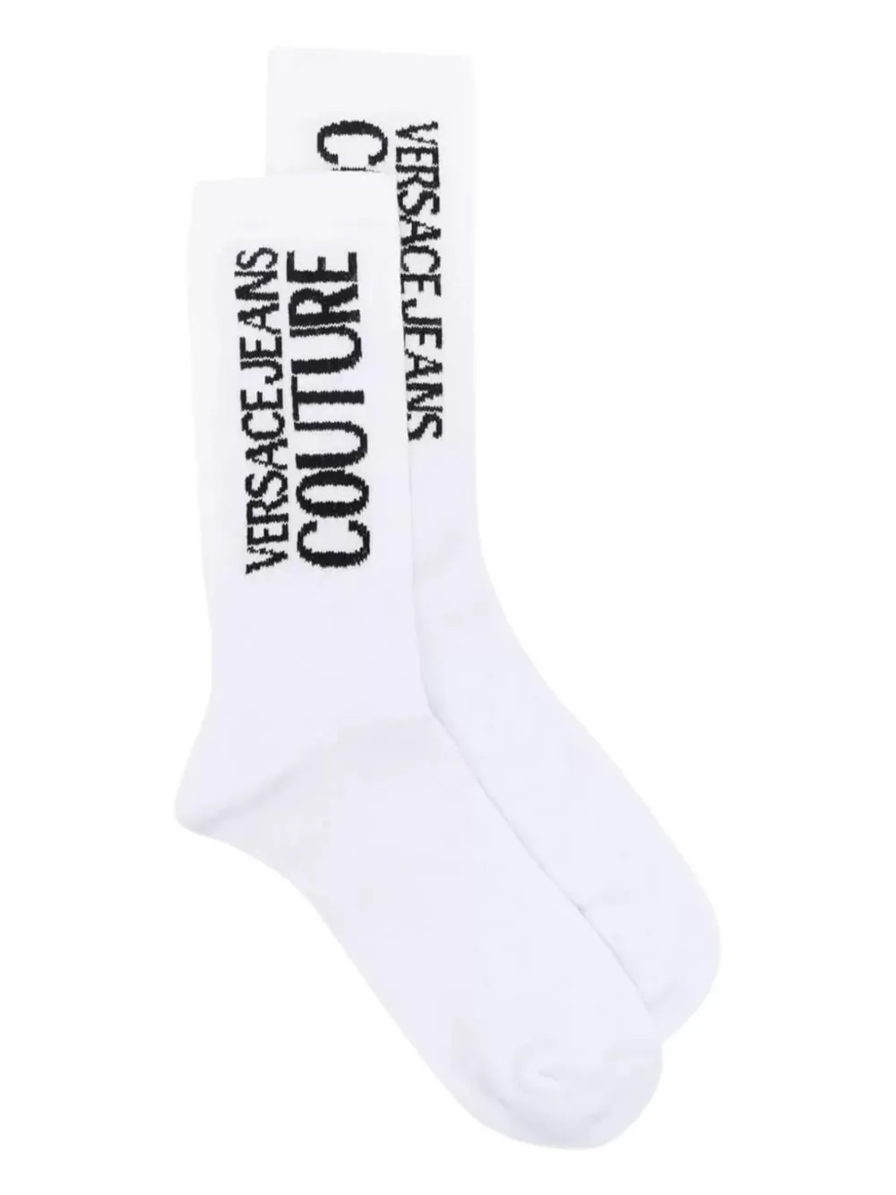 Versace Jeans Couture logo-jacquard socks | White | Image 1