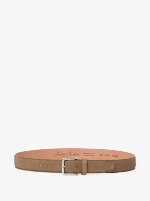 Brooks Brothers suede bovine leather belt