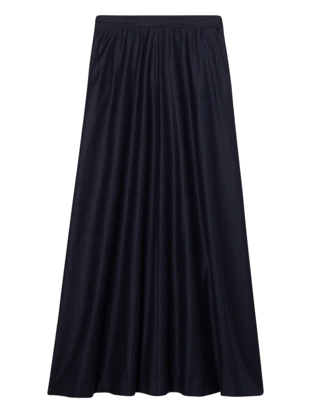 Brooks Brothers striped-pattern virgin-wool skirt - Blu