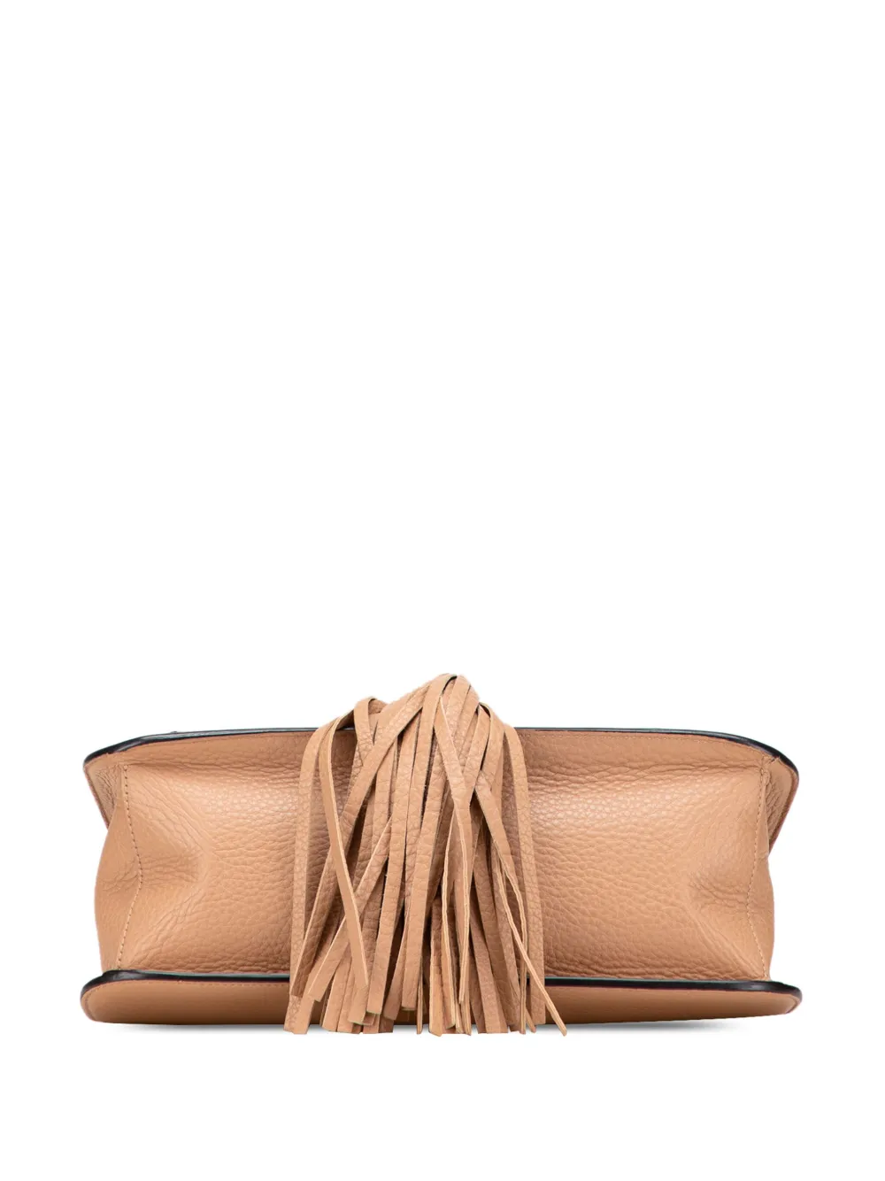 Pre-owned Gucci 2000-2015 Medium Leather Bamboo Daily Crossbody Bag In Brown