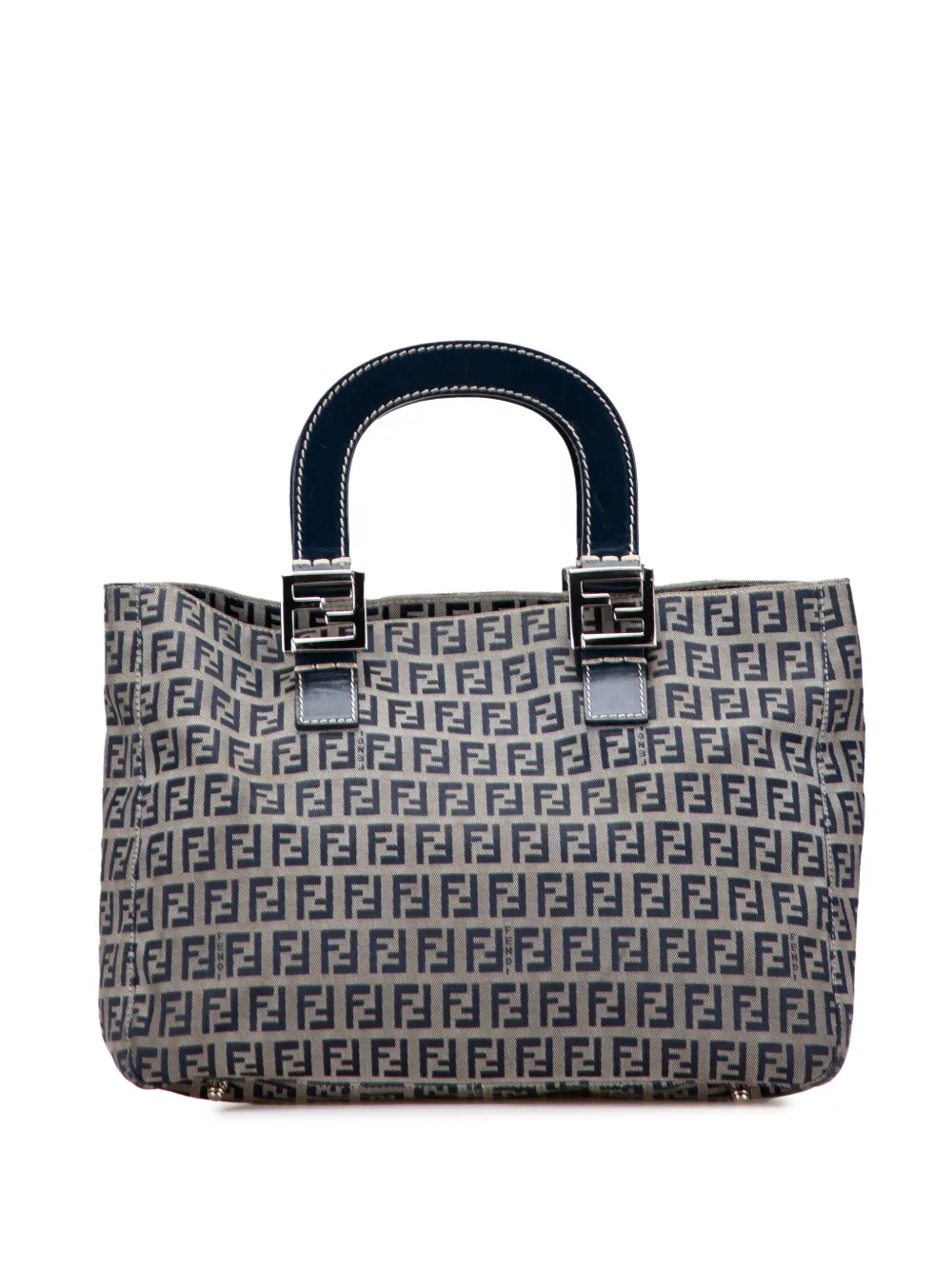 Fendi Pre-Owned 2000-2010 Small Zucchino Canvas Twins tote bag | Grey | Image 1