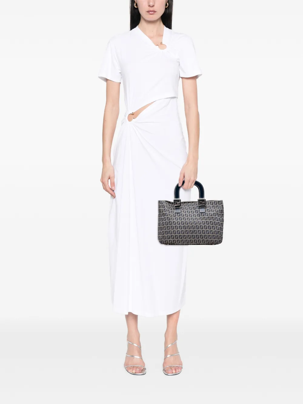 Fendi Pre-Owned 2000-2010 Small Zucchino Canvas Twins tote bag | Pre-Owned | Image 2