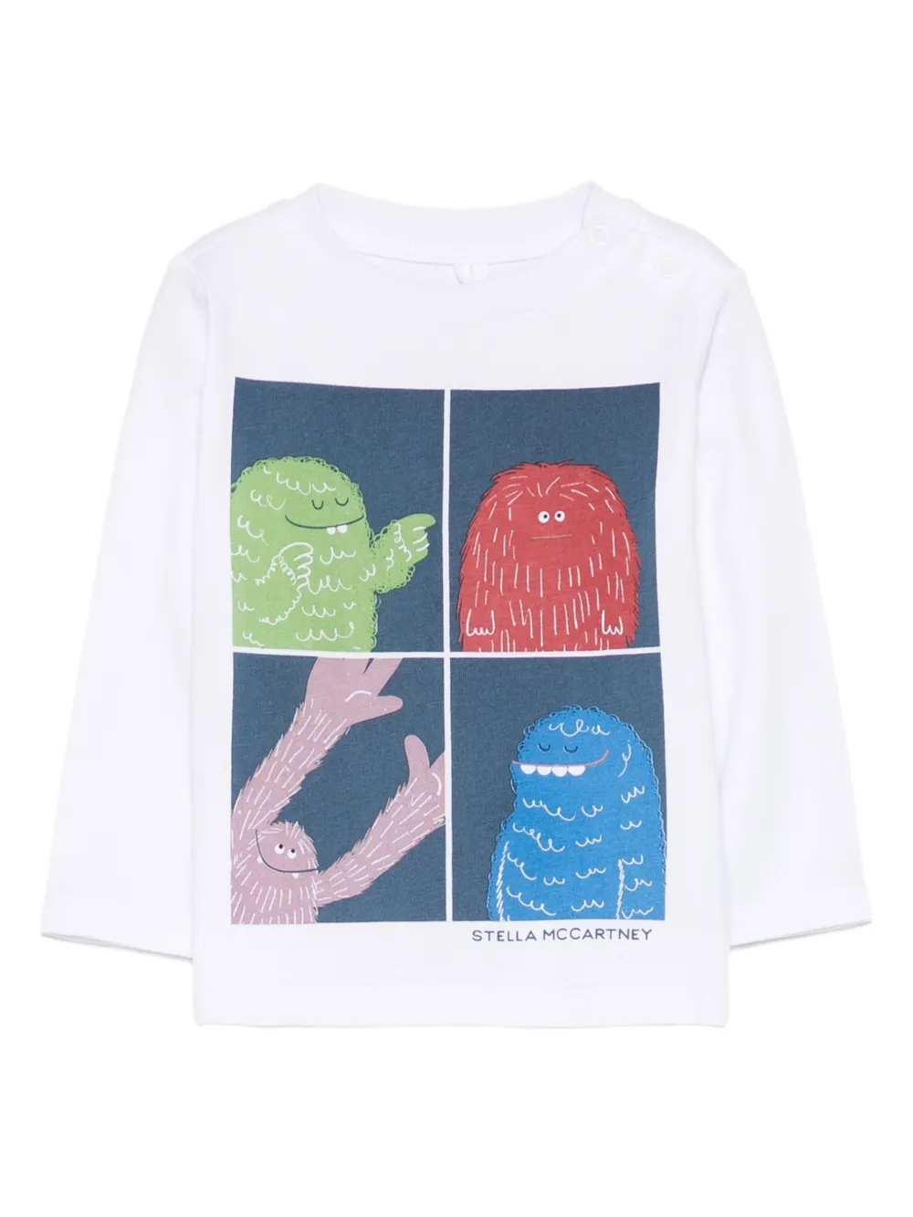 Stella Mccartney Monster-print T-shirt In White