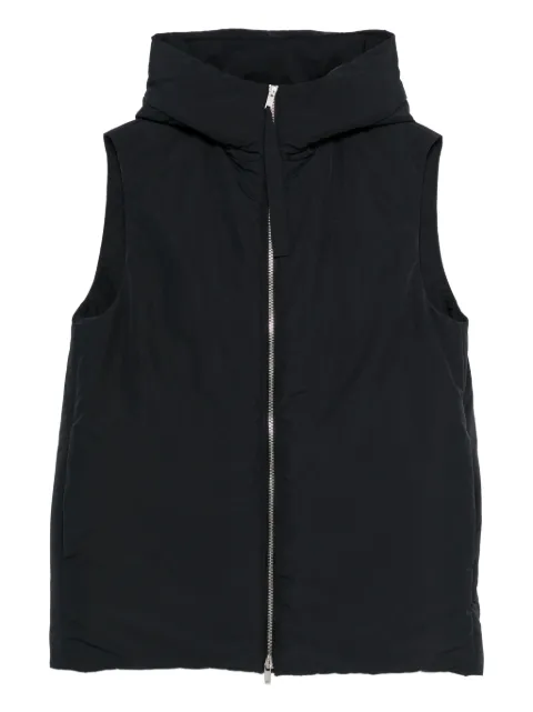 Jil Sander hooded zip-front vest