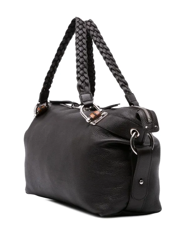 Gucci Pre-Owned 2016-2025 ラージ ペブルカーフ バンブーバー