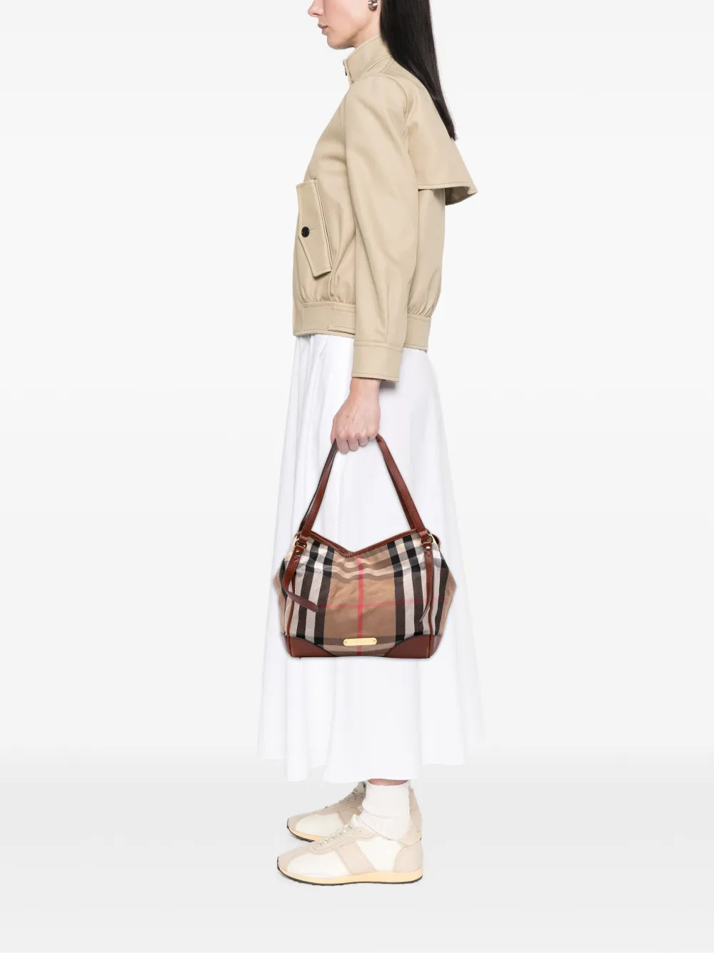 Burberry Pre-Owned 2000-2017 Small House Check Canvas Canterbury tote bag | Pre-Owned | Image 2