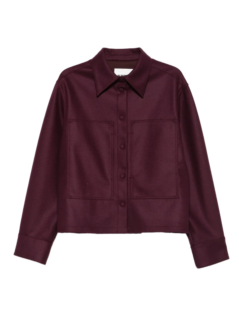 Jil Sander long-sleeve wool shirt - レッド Jil Sander long-sleeve wool shirt - レッド