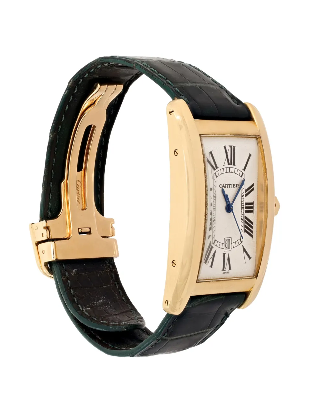 Pre-owned Cartier Tank Americaine 37mm In Neutral