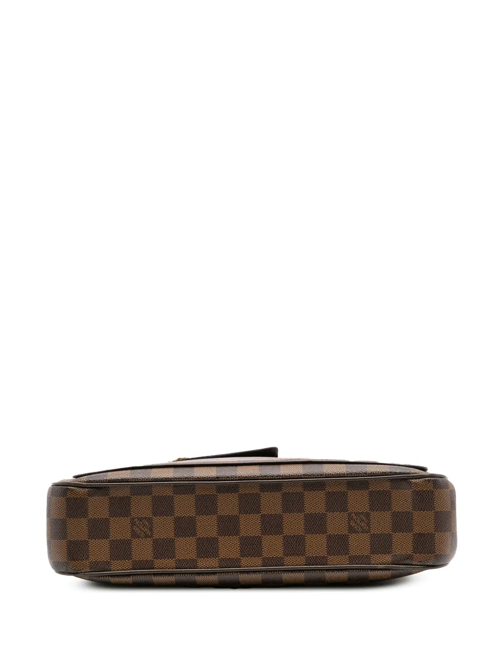 Pre-owned Louis Vuitton 2000-2025 Damier Ebene Aubagne Shoulder Bag In Brown