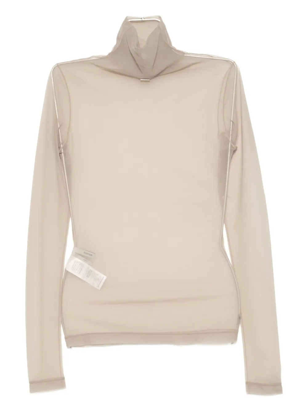 System Turtle-neck Top In Pink