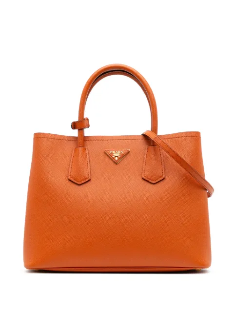 Prada Pre-Owned 2000-2025 Medium Saffiano Cuir Double satchel