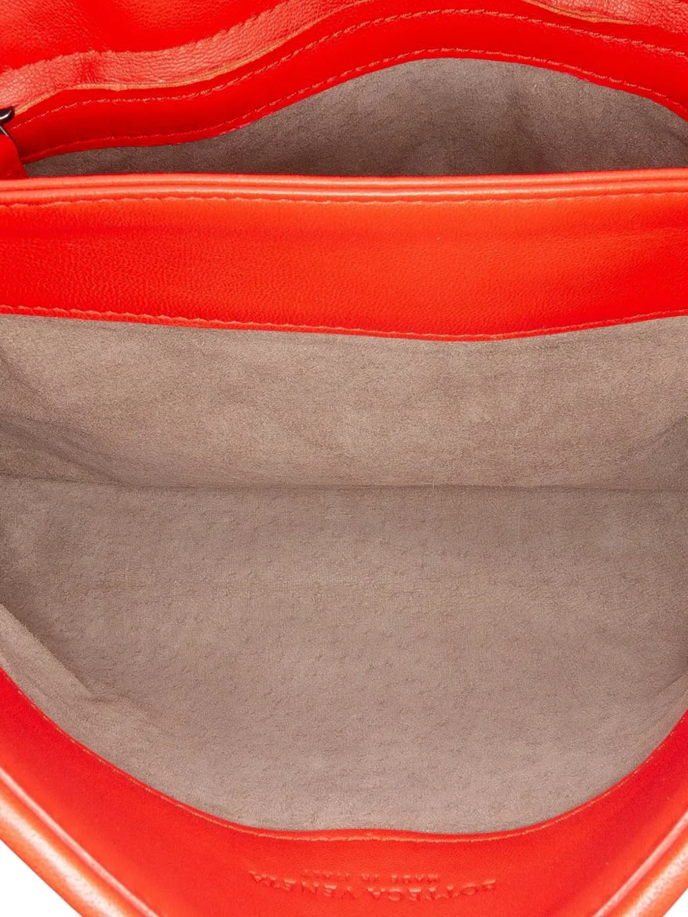 Pre-owned Bottega Veneta 2012-2025 Small Nappa Intrecciato Olimpia Shoulder Bag In Red