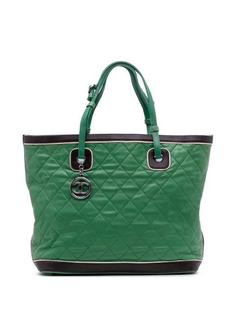 CHANEL Pre-Owned 2006-2008 Large Quilted Lambskin Country Club tote bag