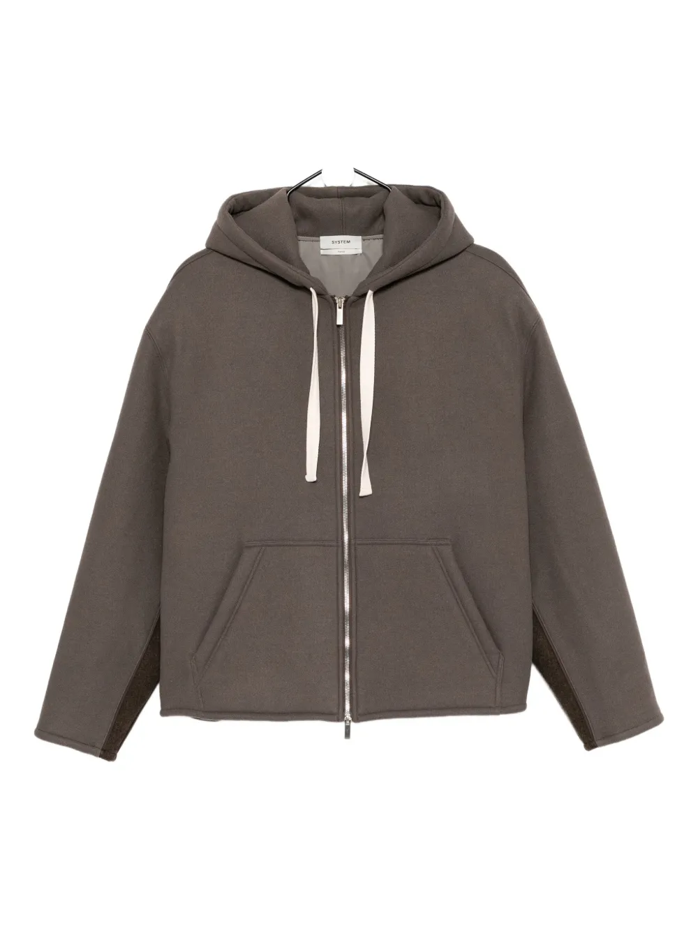 System Color-blocked Jacket In Gray