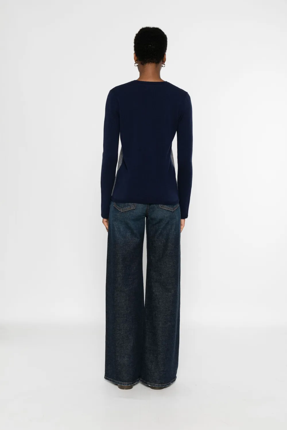 Emporio Armani Geometric-pattern Sweater In Blue