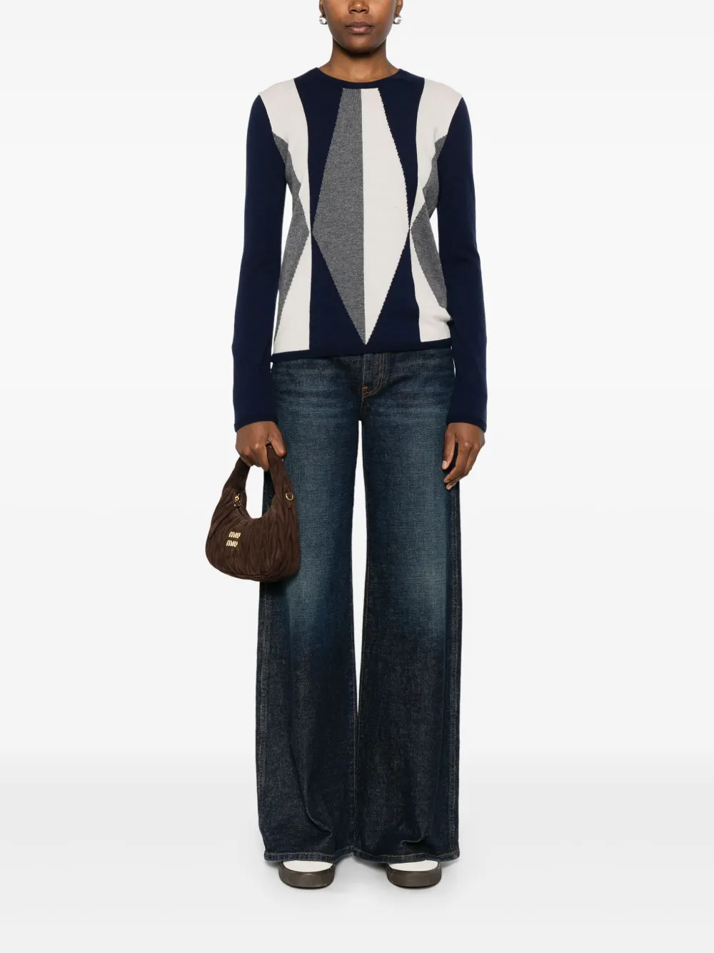 Emporio Armani geometric-pattern sweater | Knitted Sweaters | Image 2