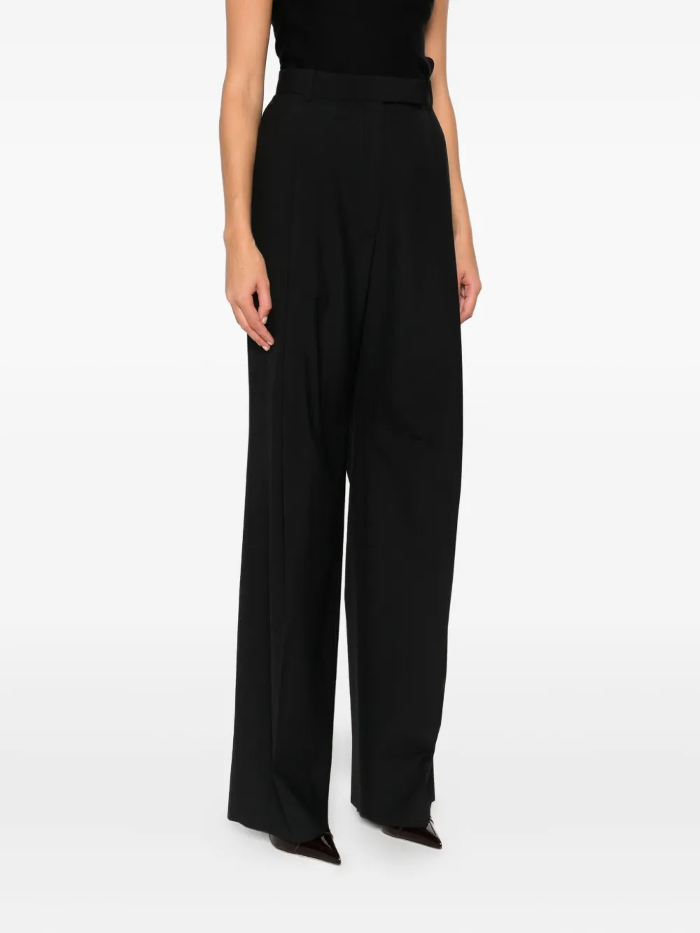 Tom Ford Pleated Trousers In Black