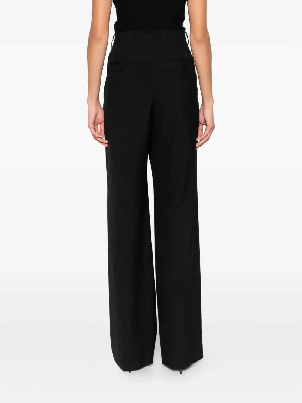 Tom Ford Pleated Trousers In Black